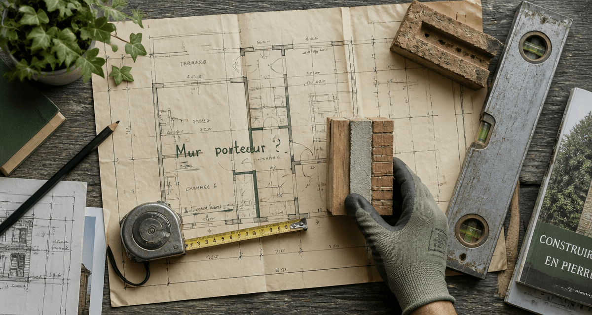 comment reconnaitre un mur porteur sur un plan avec outils