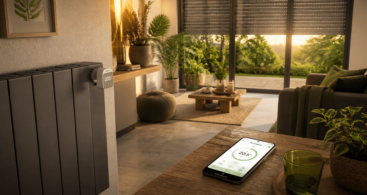 domotique exemple radiateur connecté smartphone
