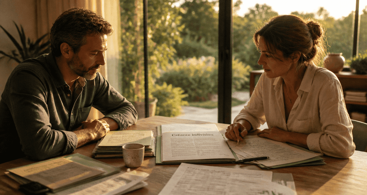 je payé seul le crédit immobilier indivision couple table dossiers