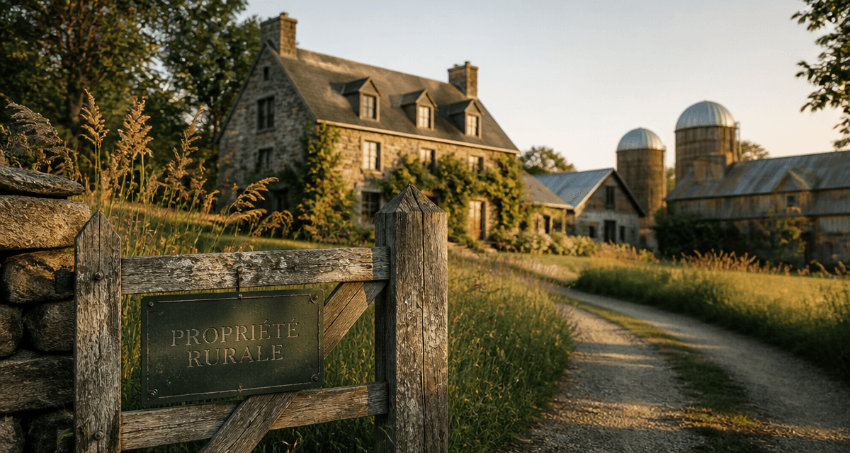 propriété rurale ferme en pierre campagne