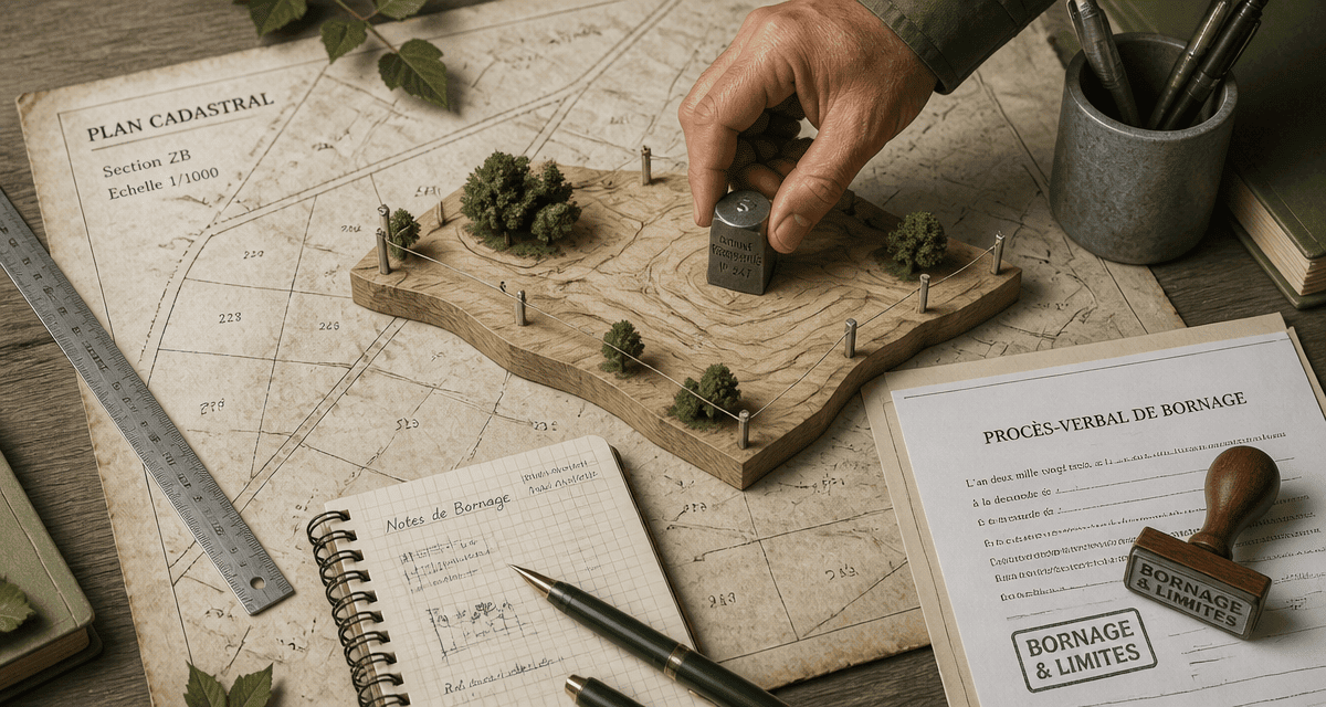 qui paie le bornage d'un terrain lors d'une vente sur plan cadastral