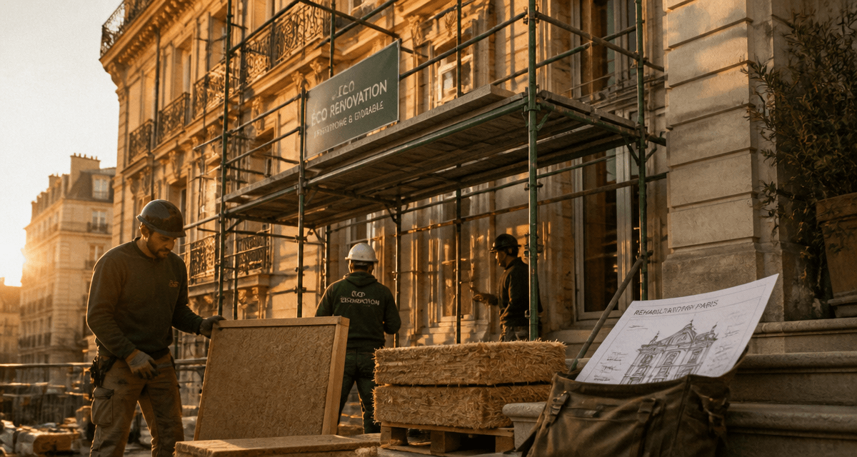 réhabilitation de bâtiments anciens Paris artisans échafaudage