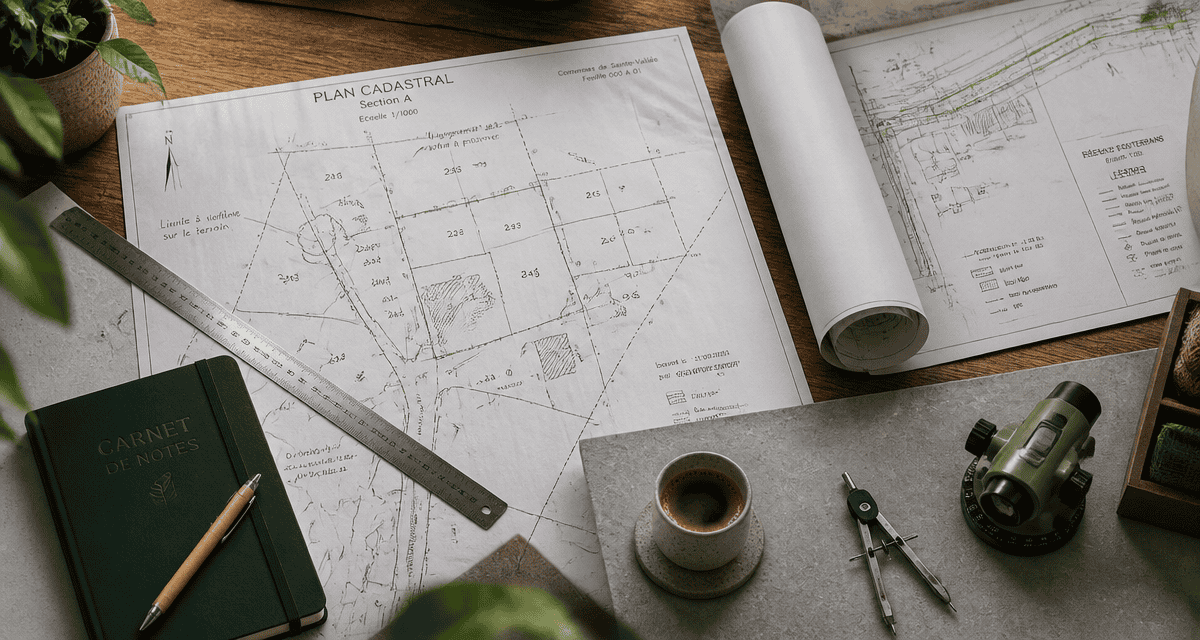 plan servitude de trefond sur bureau d'architecte