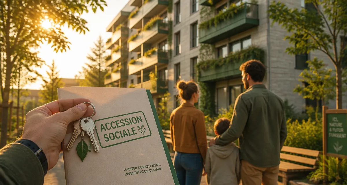 Accession propriété sociale famille clés immeuble