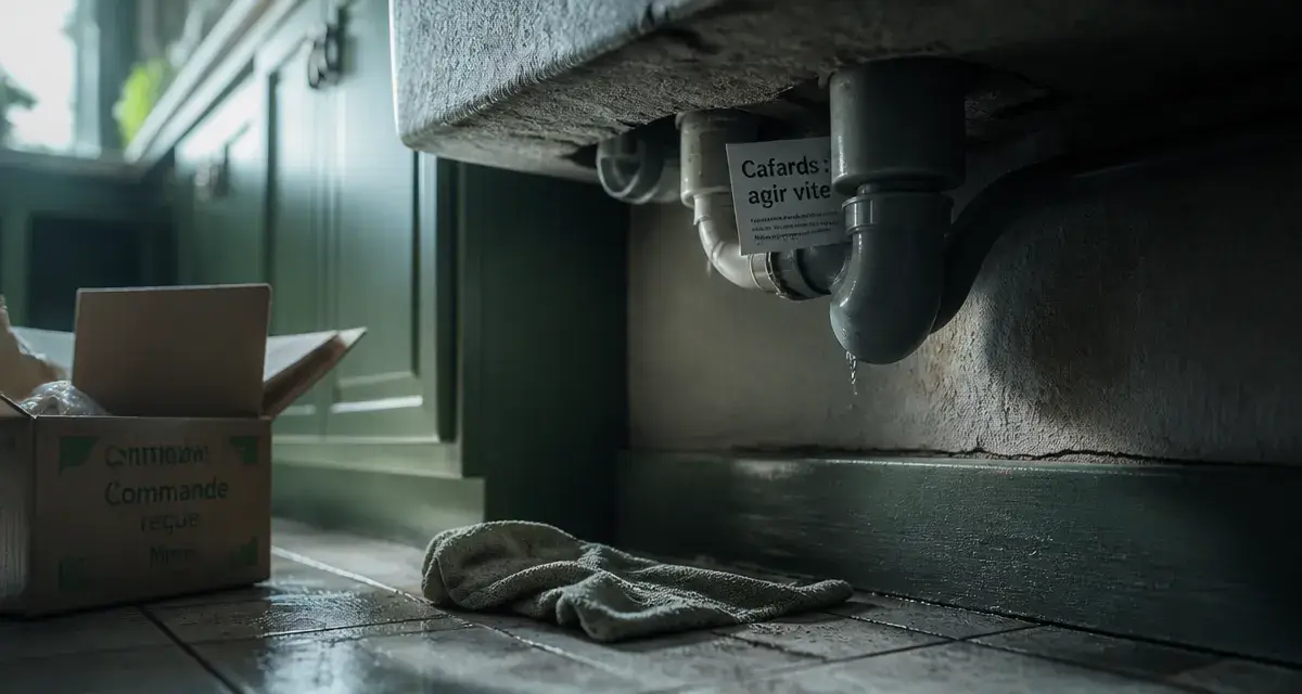 Cafard dans la maison signification : traces sous l’évier, risque d’infestation