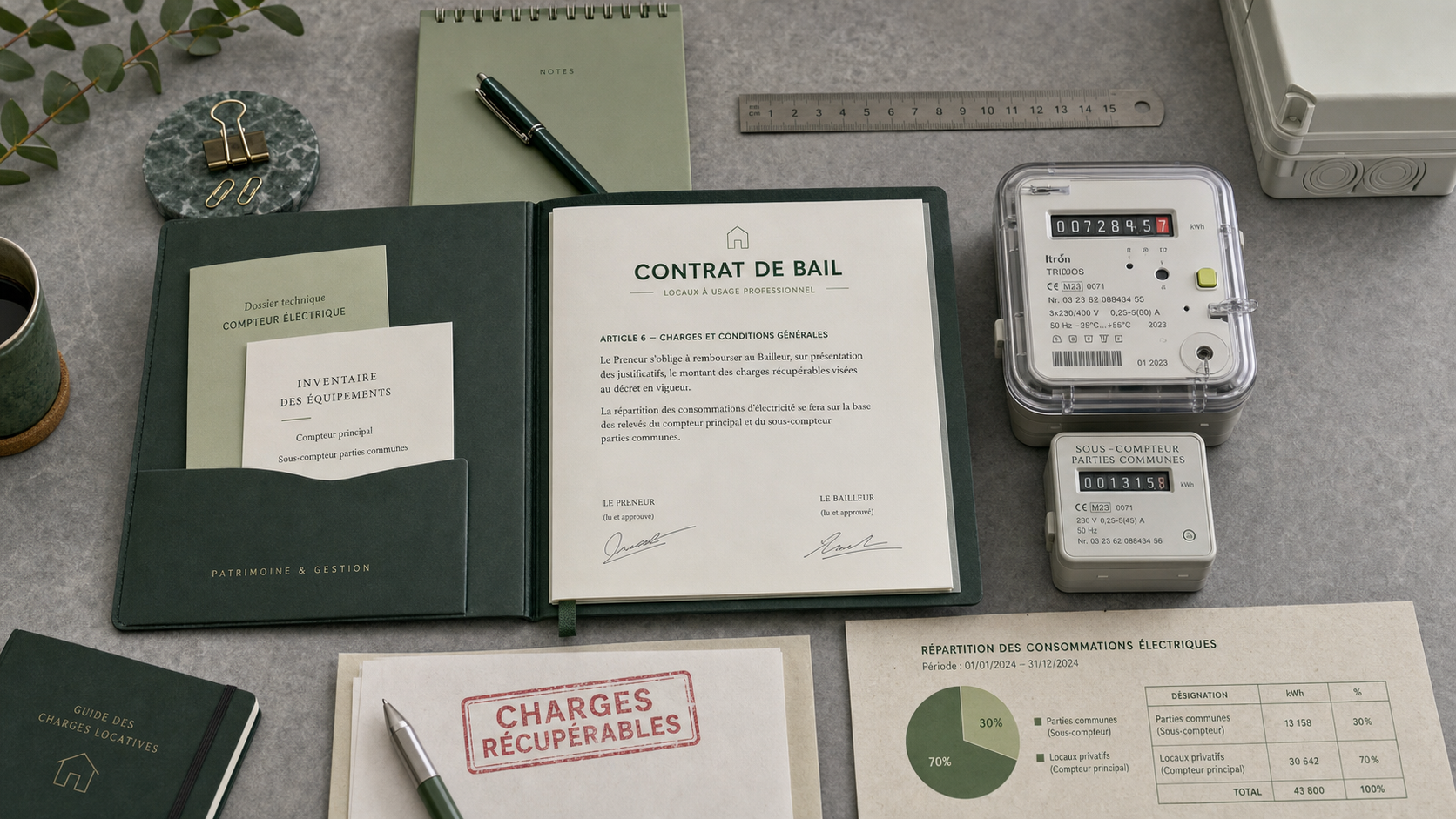 Comment facturer l’électricité au locataire : bail, compteur et charges récupérables