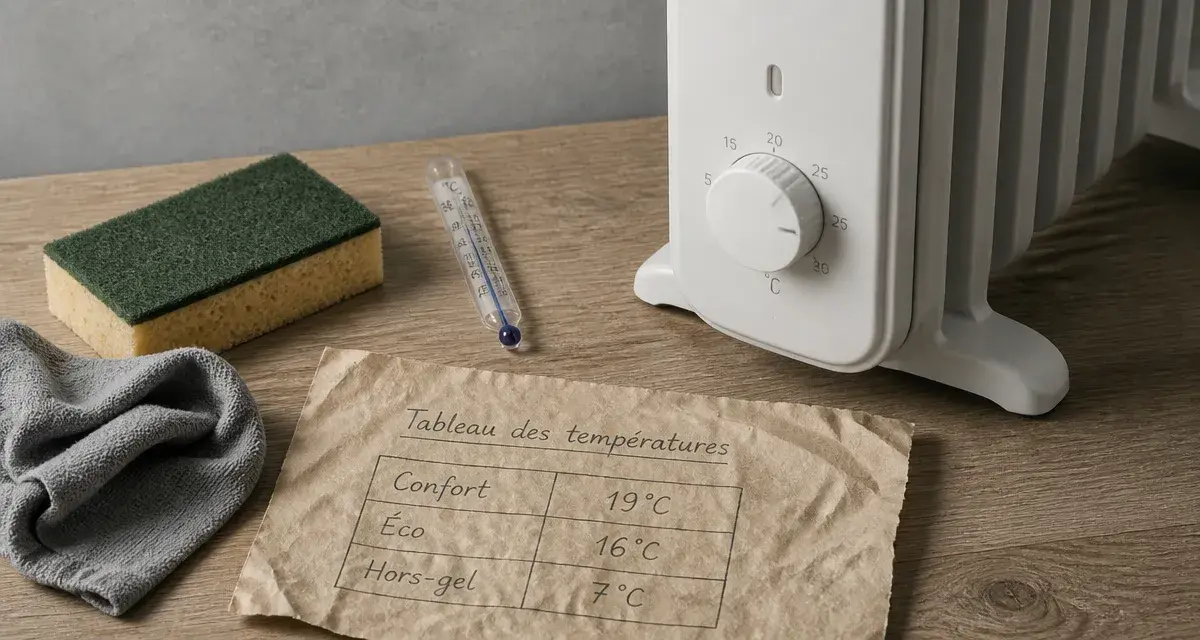 Comment régler un radiateur électrique : molette et température, 4 réglages