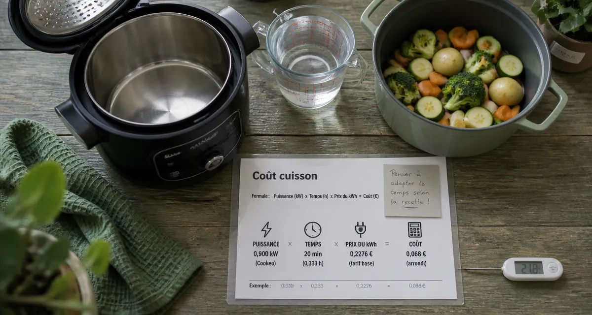 Consommation cookeo : coût réel, calcul kWh et minutes