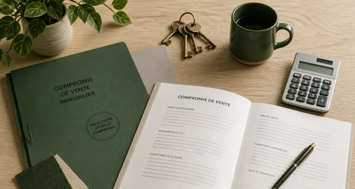 delai entre offre d achat et compromis compromis vente clés