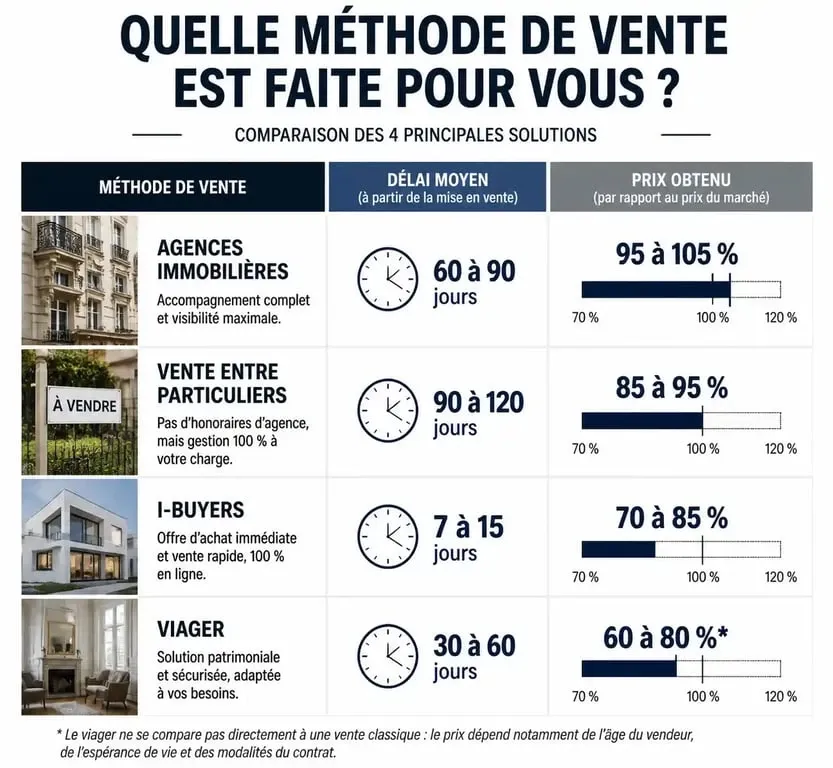 Comparatif des méthodes de vente immobilière pour une maison dans le Var suite à un divorce