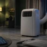 klarstein climatiseur avis : photo appareil mobile en intérieur moderne