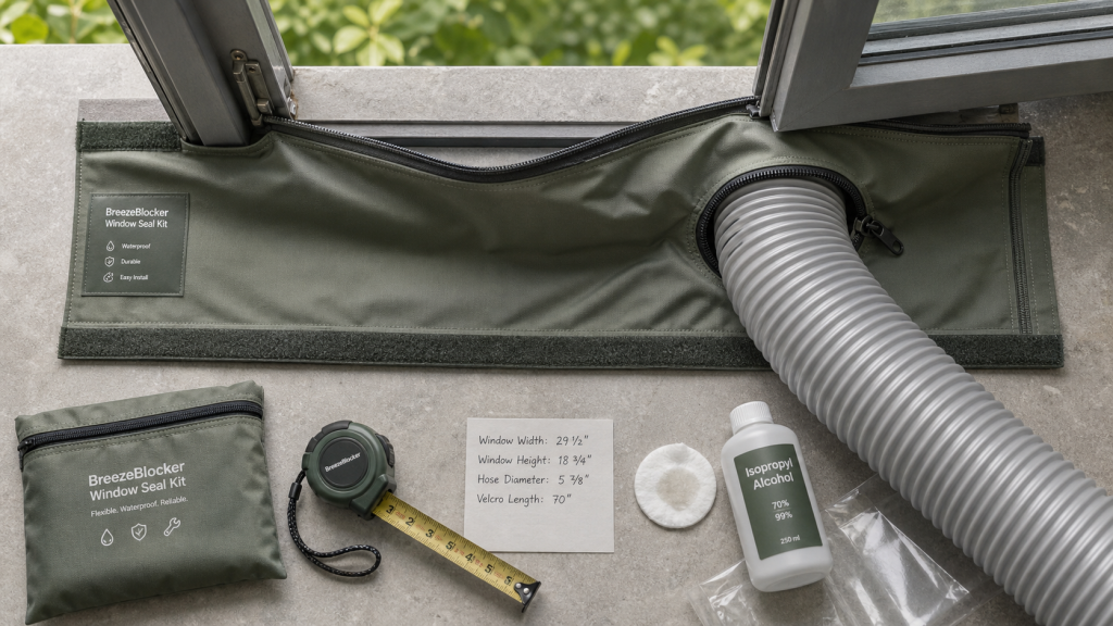 Meilleur kit calfeutrage pour climatiseur mobile pour isoler le tuyau d’évacuation