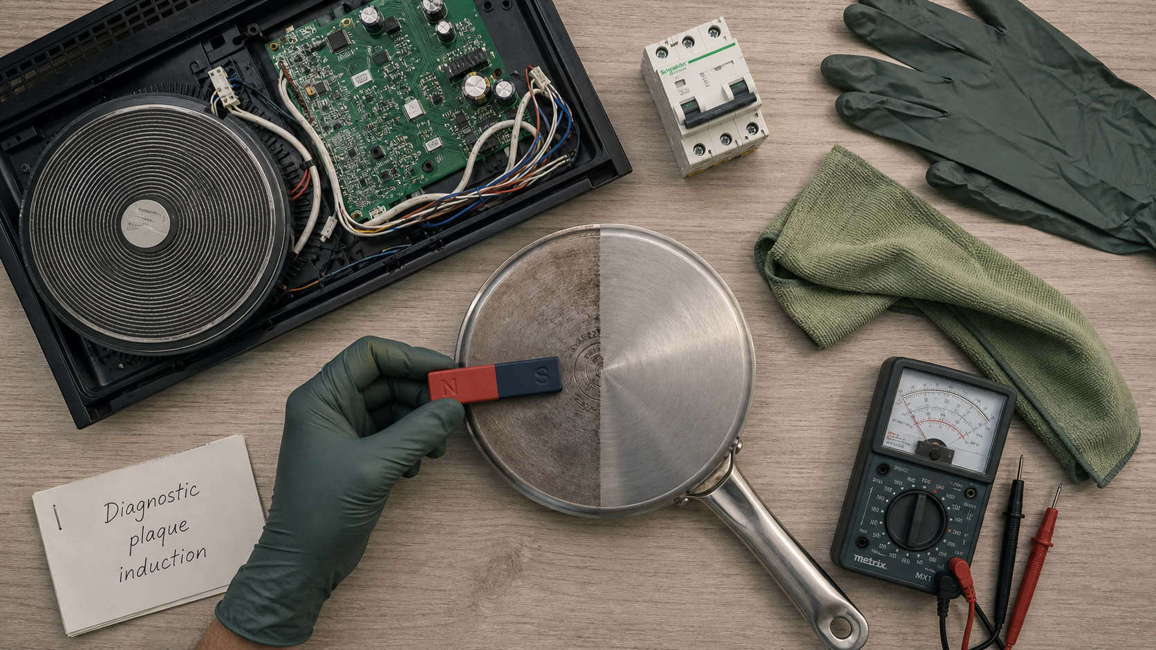 Panne plaque induction : diagnostic rapide et réinitialisation