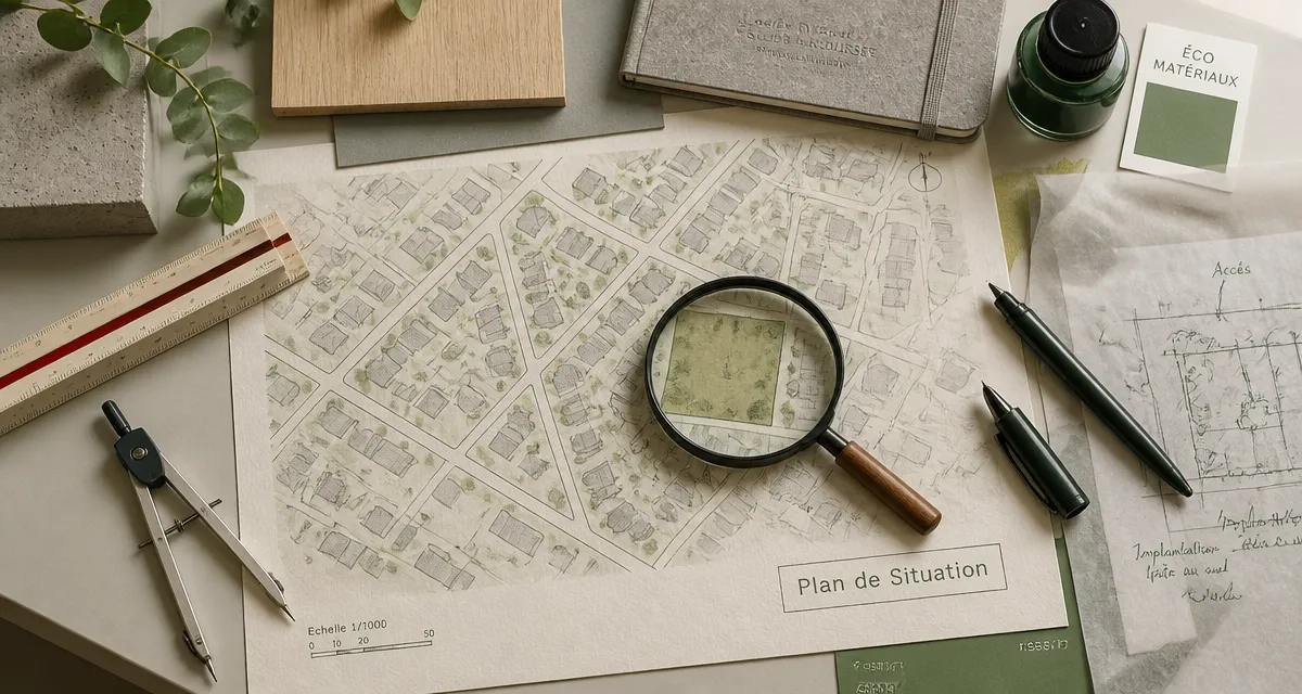 qu est ce qu un plan de situation sur bureau architecte
