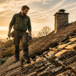 toiture à refaire artisan sur toit ancien