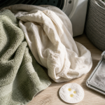 Astuce bonne odeur sèche-linge : gouttes d’huile sur linge propre