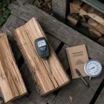 Bois de chauffage à 20 % d’humidité : temps de séchage bois de chauffage mesuré à l’humidimètre