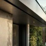 Débord de toit et sous-face aluminium, protection façade et chaleur