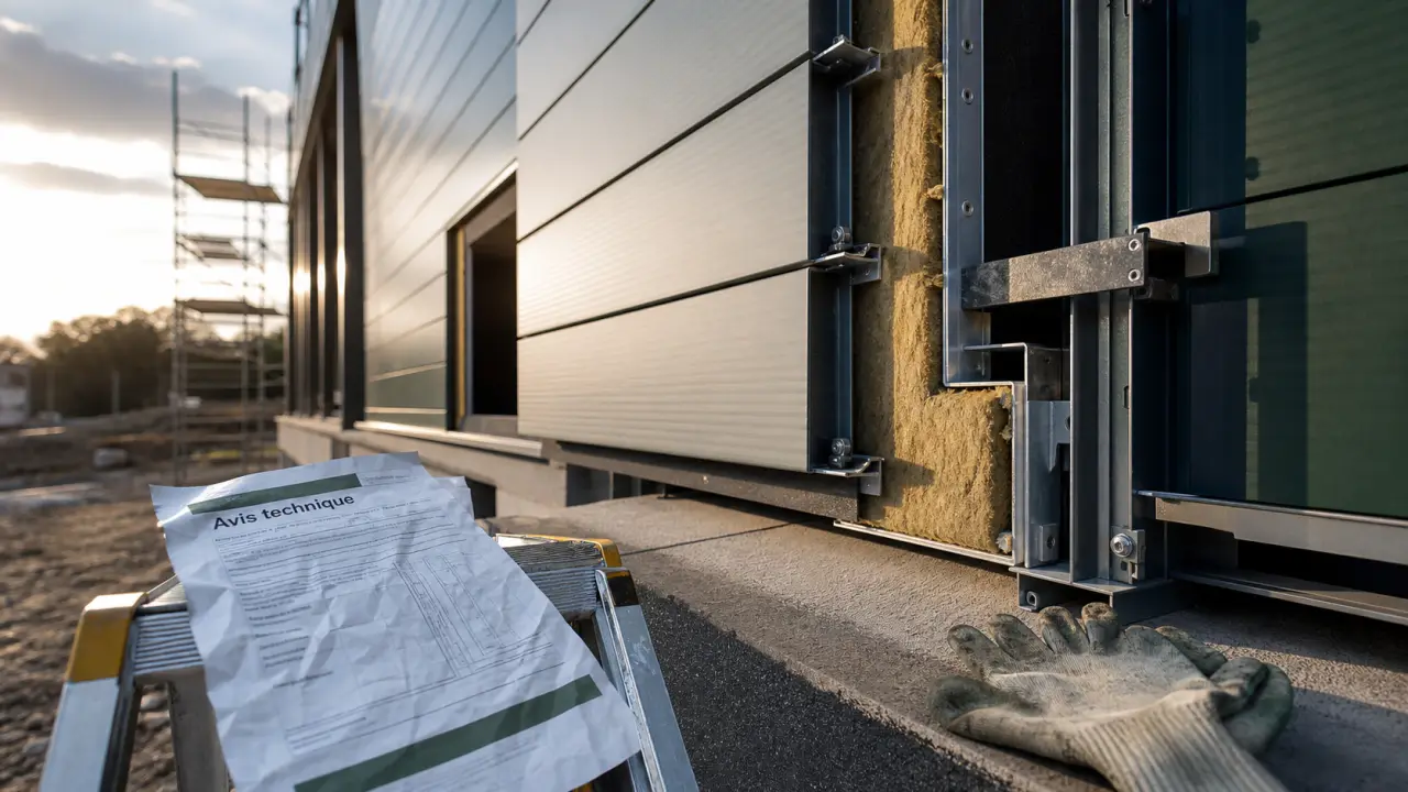 Double peau bardage : deux parois séparées par isolant pour façade