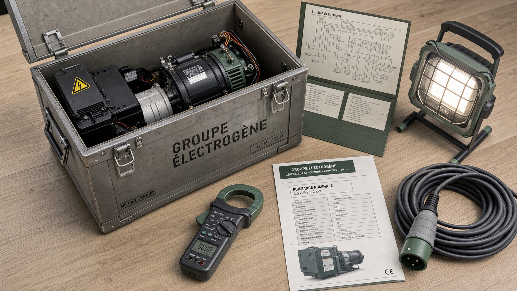 Calcul groupe electrogene puissance pour éviter démarrages ratés