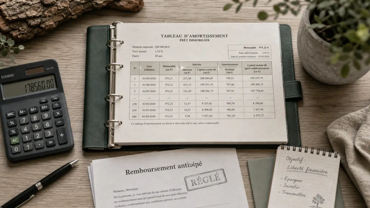 Simulateur remboursement anticipé crédit immobilier : calcul des IRA et remboursement anticipé