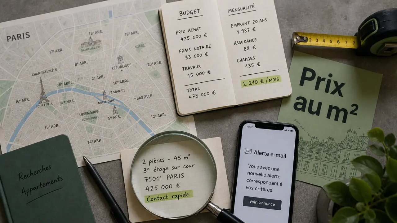 Acheter appartement paris pap : prix au m², alertes et biens vendus loués