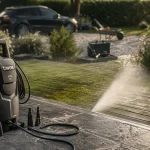 Comparatif nettoyeur haute pression achat : jet sur terrasse bois et mousse