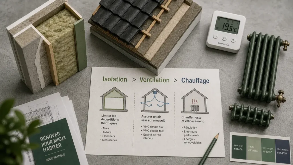 Isolation, chauffage et ventilation, dans quel ordre prioriser les travaux de rénovation énergétique ?