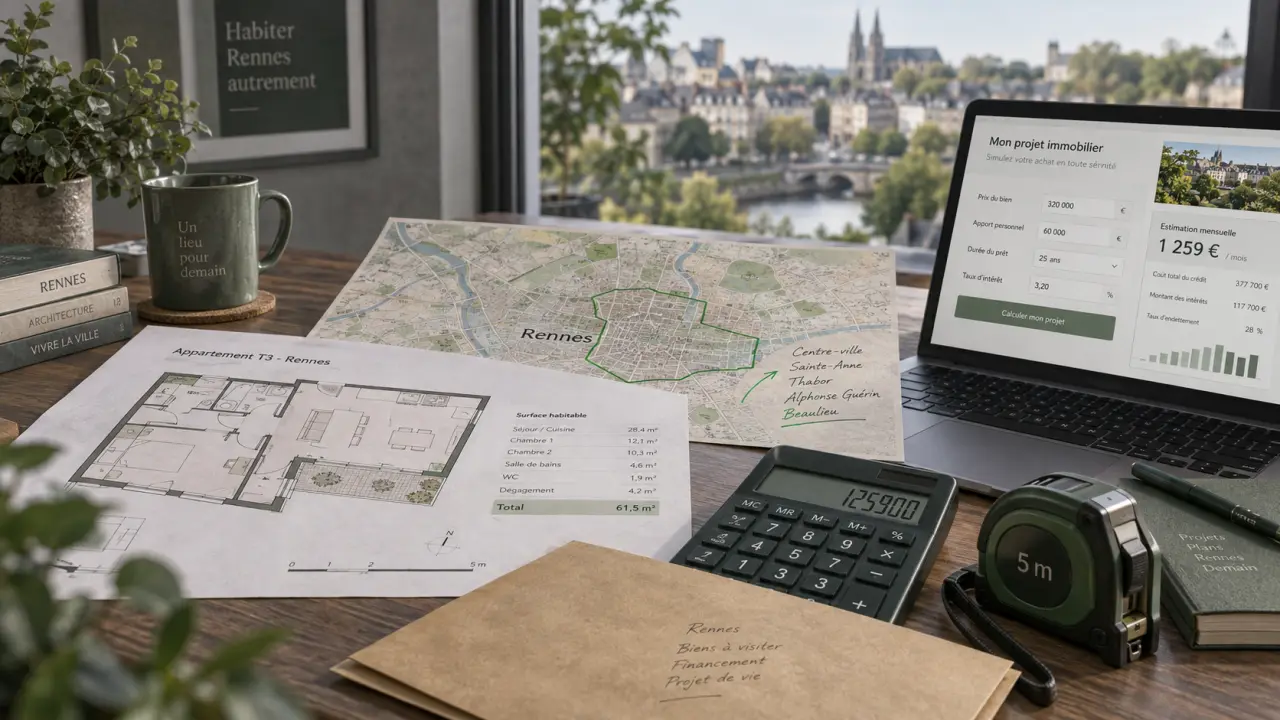 Achat immobilier Rennes : temps de trajet, budget et simulation