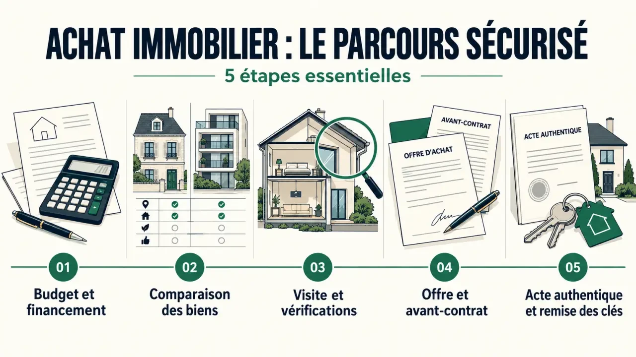 Conseils immobilier achat : chronologie des étapes pour sécuriser une acquisition