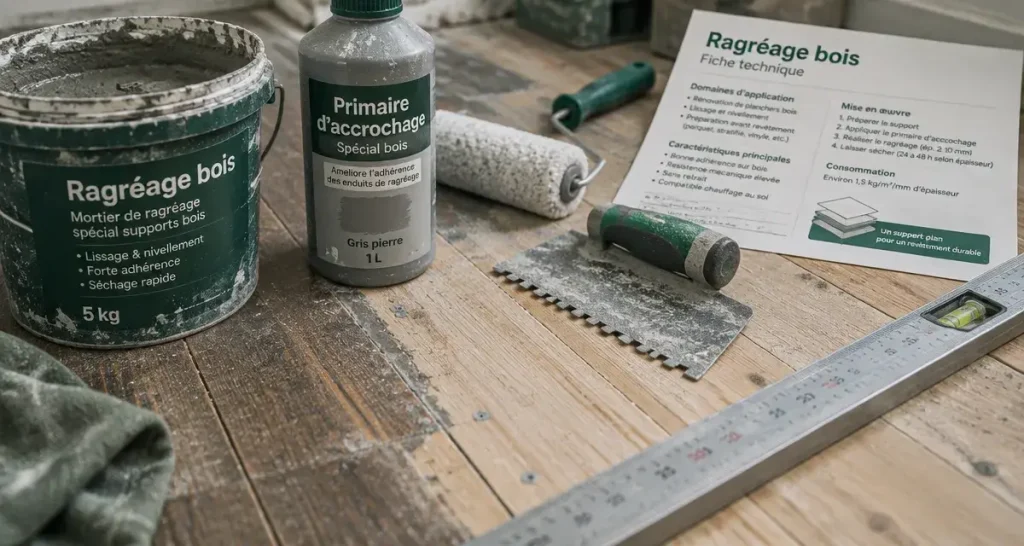 Ragréage sur plancher en bois : stabilisez le support avant de corriger le niveau